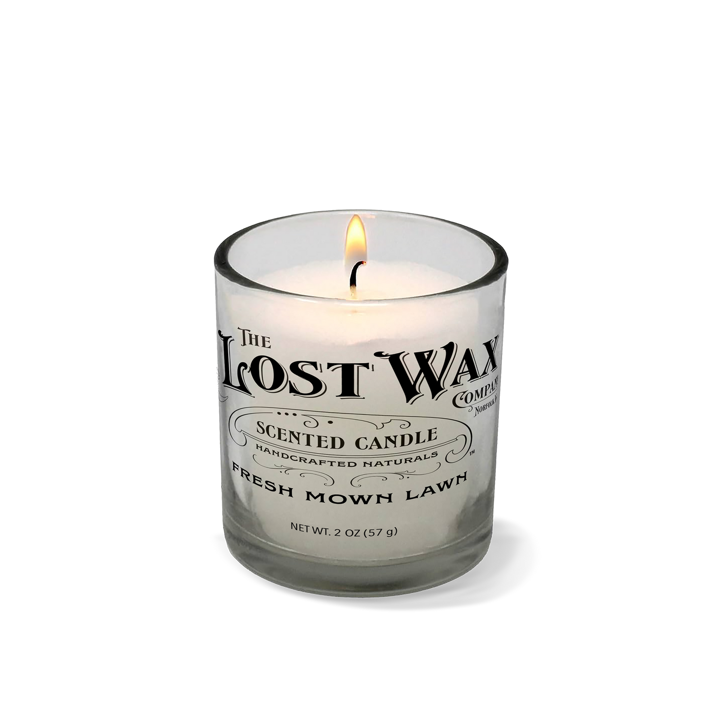 Vela perfumada de césped recién cortado