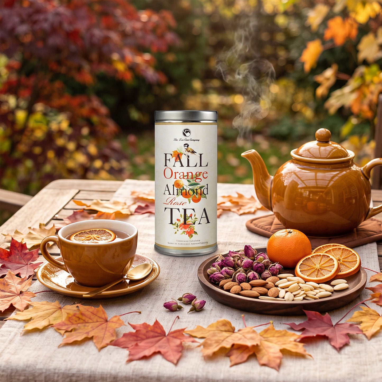 Fall Orange Almond Rose Tea