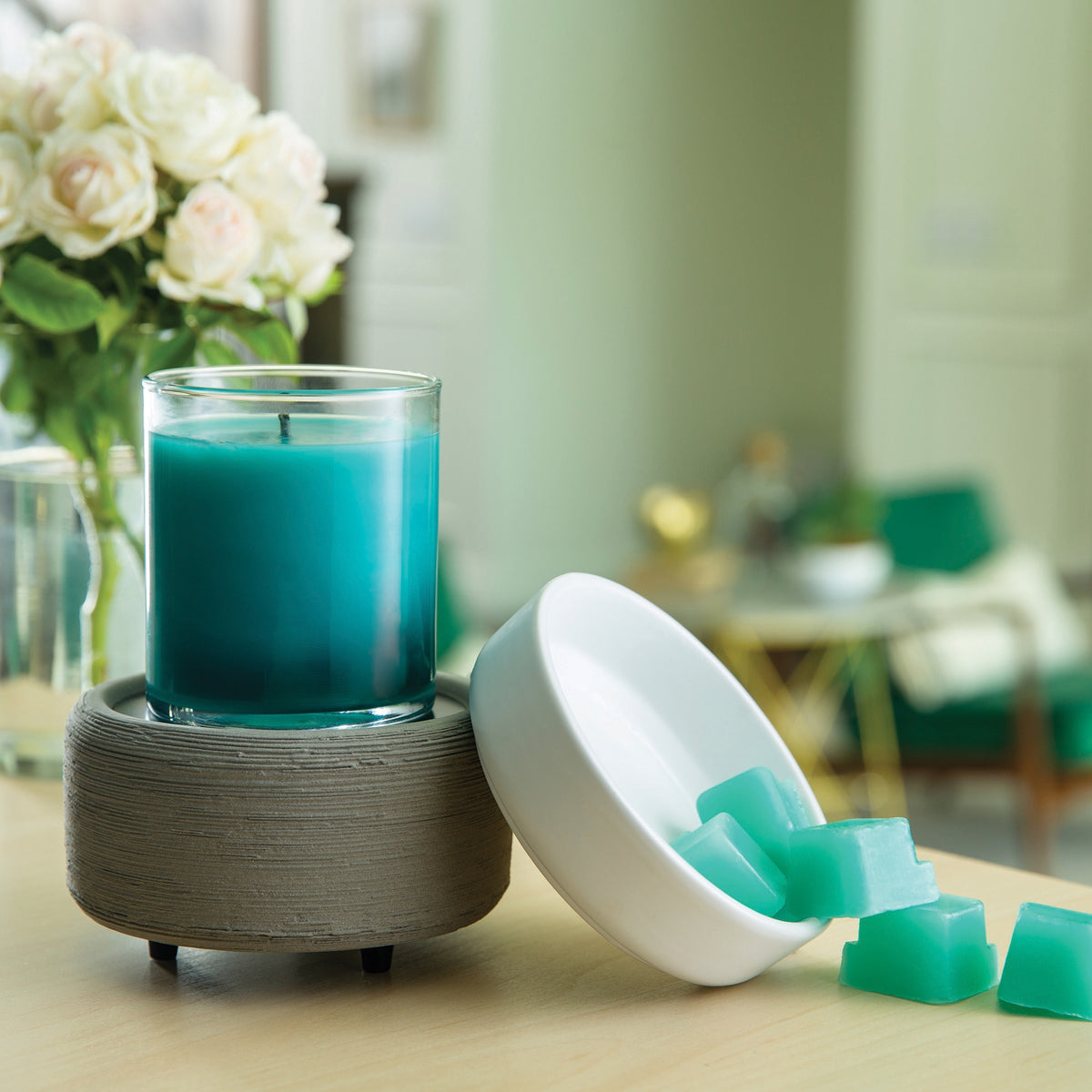 Textured Ceramic 2-in-1 Fragrance Warmer