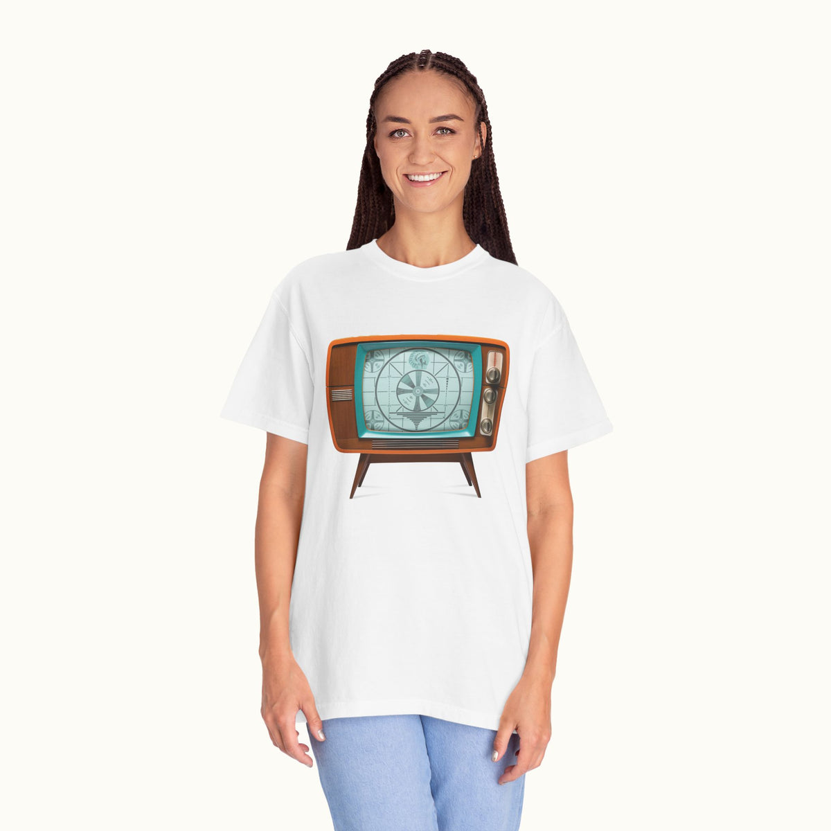 Customizable Retro TV Test Pattern T‑Shirt