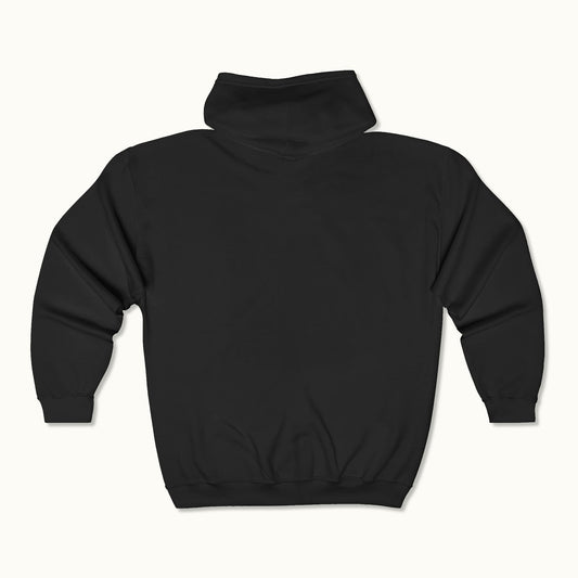 The Lost Wax Co. Embroidered Full‑Zip Hoodie