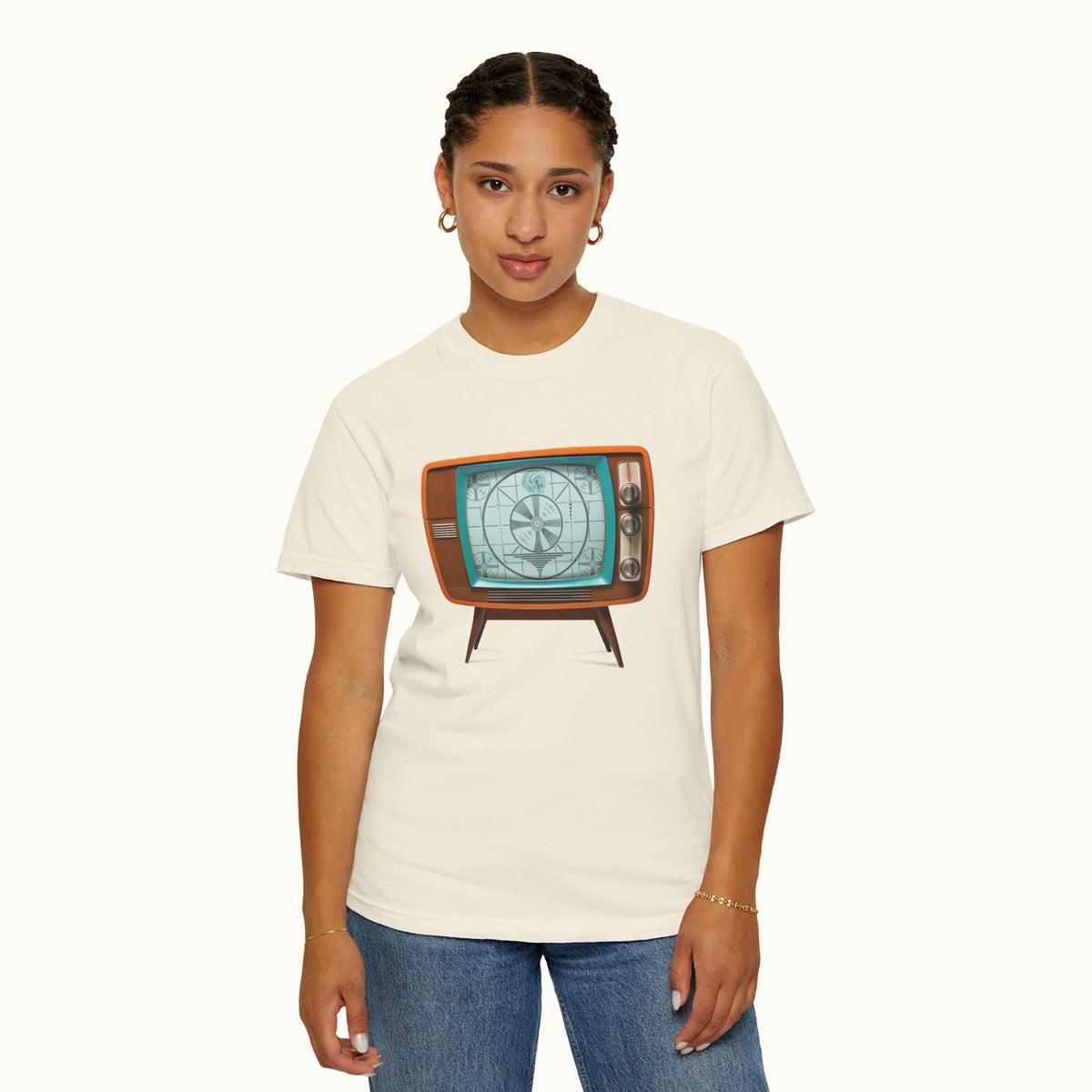 Customizable Retro TV Test Pattern T‑Shirt