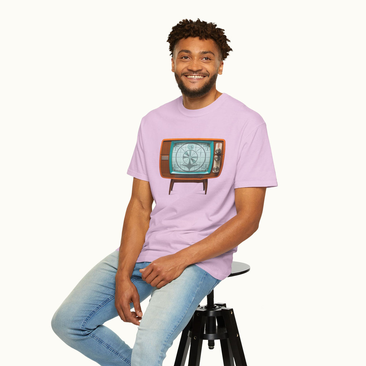 Customizable Retro TV Test Pattern T‑Shirt