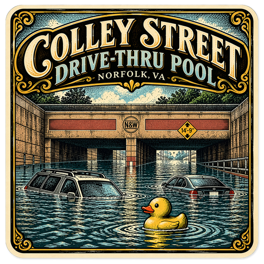 Colley Street Drive-Thru Pool Magnet