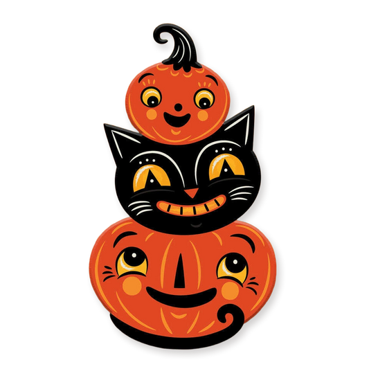 Jolly Jack Pumpkin Stack Brooch