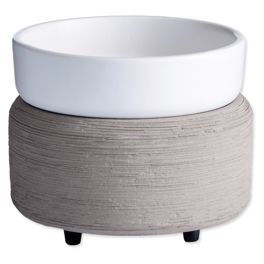 Textured Ceramic 2-in-1 Fragrance Warmer
